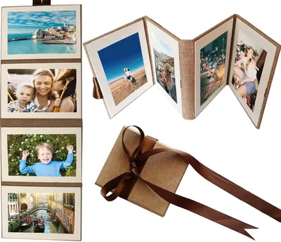 Produktbild von Fotoalbum DIY, weiße Seiten, 4 Blätter, Vintage Stil, für Erinnerungen und Scrapbooking