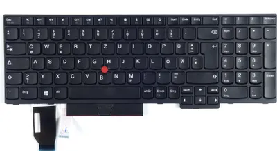 Produktbild von Tradebit - Tastatur für Lenovo | Modelle: ThinkPad E580 T590 E590 L580 L590 P52 O53 P72 | Deutsch DE QWERTZ | Volle Kompatibilität | Hochwertige Materialien |