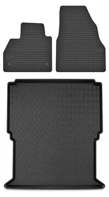 Immagine prodotto di Tappetini gomma SolidTread + bagagliaio per Renault Kangoo II 2009-2021 3 pezzi