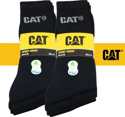 Produktbild von CAT Caterpillar schwarze Sport-/Arbeitssocken – 10 Paar in 41-45 - Komfort pur