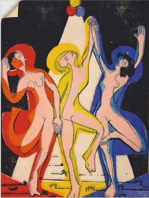 Produktbild von ARTland Wandbild, selbstklebend Farbentanz. 1933 Größe: 45x60 cm