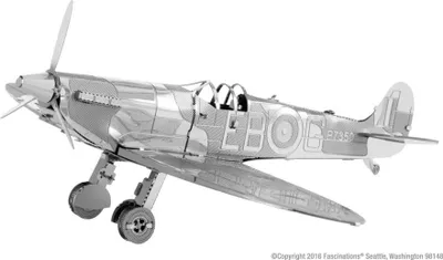 Image de Puzzle 3D METAL EARTH Avion de chasse Supermarine Spitfire