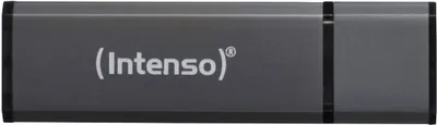 Produktbild von Intenso AluLine USB Drive 32GB Doppelpack 2x32GB - 32 GB, 32 GB, USB Typ-A, 2.0, 28 MB/s, Kappe, Anthrazit, Silber