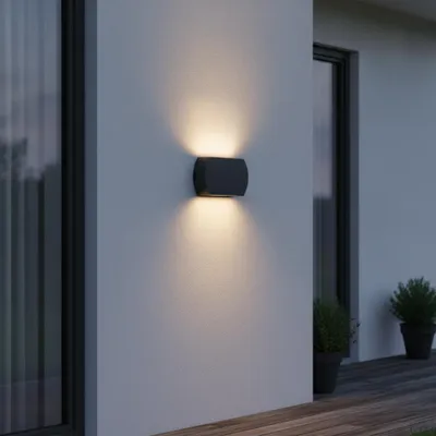 Productafbeelding van Design wandlamp Fedor antraciet, AI-gegenereerde afbeelding
