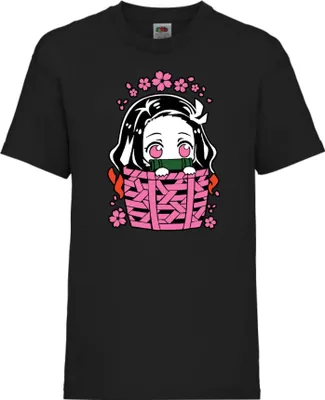 Obrázok produktu pre Detské tričko Kid Demon Anime Slayer Nezuko Kamado 06, 12-13 Rok - 152 / čierna