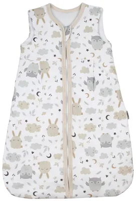 Produktbild von TupTam Ganzjahresschlafsack  en Materialien 2.5 TOG Unisex Baby Schlafsack wattiert, Farbe: Hase / Eule, Größe: 68-74