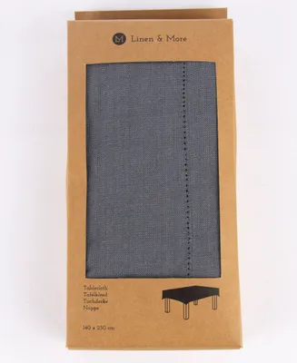 Produktbild von Linen & More Tischdecke Indi einfarbig grau 140x250cm