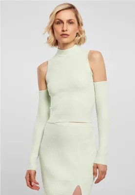 Immagine prodotto di Urban Classics - Maglia a costine da donna con manica lunga tagliata - M