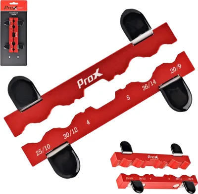 Produktbild von Aluminium-Schraubstockabdeckungen, 130 mm, magnetische Schraubstockbacken, rot