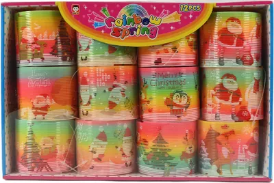 Produktbild von 12x Magische Spirale Weihnachten Spielzeug Treppenläufer Mitgebsel Nikolaus Set