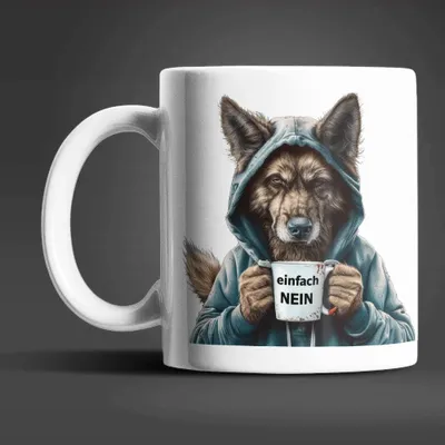 Produktbild von Hund Schäferhund witzige Keramik Kaffeetasse Teetasse Tasse Geschenke
