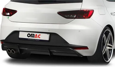 Image de Diffuseur de jupe arrière RDX pour Seat Leon 5F FR 5trg 2013-2017 Noir
