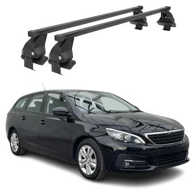 Produktbild von Menabo Dachträger Grundtäger für Peugeot 308 Kombi 2013-2021 50kg Stahl Schwarz, KI-generiertes Bild