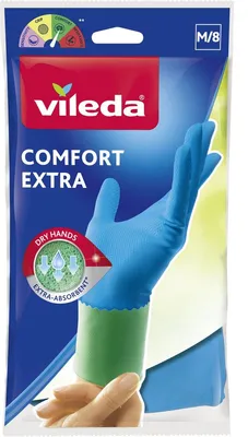 Productafbeelding van Vileda Handschoen comfort extra M (1 paar)
