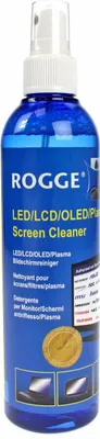 Produktbild von ROGGE Bildschirmreiniger 250ml Original seit 1998 - LCD/TFT/LED/OLED + Plasma Displayreiniger. Streifenfreie Reinigung für alle glatten Oberflächen.