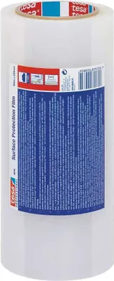 Produktbild von tesa 4848 Oberflächenschutzfolie, 100 m x 125 mm, rot/transluzent