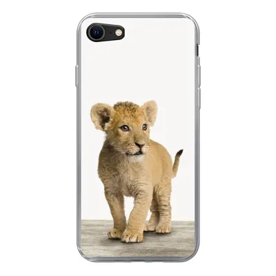 Produktbild von MuchoWow® Handyhülle Schutzhülle Hülle für iPhone 8 Löwe - Junge - Kinder - Jungen - Tiere - Mädchen Silikon Softcase Handy Hülle - Schutzhaube