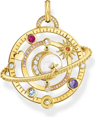 Image de Thomas Sabo - PE953-776-7 - Pendentif - Femme - Argent 925 plaqué or jaune - Anneau planète