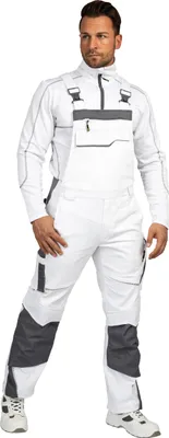Produktbild von Leibwächter Latzhose Flex-Line FLEXL Gr. 42 weiß/grau