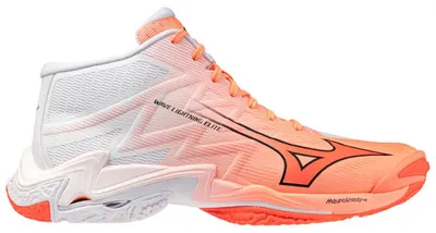 Obrázok produktu pre Mizuno Wave Lightning Elite Mid – indoorové topánky, oranžová farba, veľkosť EU 46, oranžová farba, veľkosť EU 46