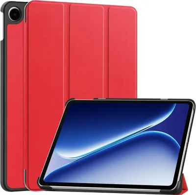 Produktbild von OnePlus Pad Go 2 Hülle - Coverup Tri-Fold Ständer Klapphülle mit Schlaf/Wach-Funktion - Rot