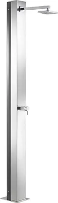 A standalone outdoor shower unit.