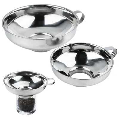 Edelstahl-Einfülltrichter 2er-Set Ø38 & Ø54 mm