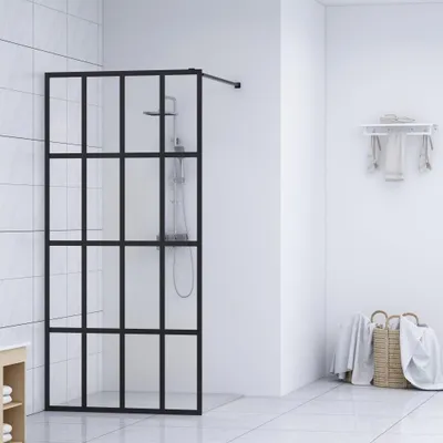 Produktbild von vidaXL Duschwand für Walk-in Dusche Klares Sicherheitsglas 90x195 cm