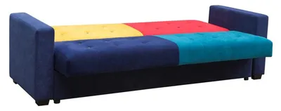Zdjęcie produktu dla Sofa rozkładana Kanapa z tkaniny Zestaw tapicerki tekstylnej Funkcja łóżka 3 siedzenia Nowość