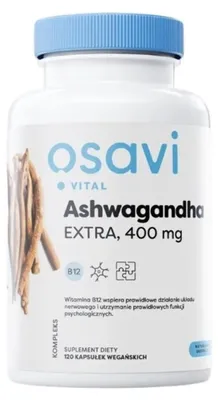 Productafbeelding van Osavi Ashwagandha Ekstra 400 mg (120 capsules) 5904139922569