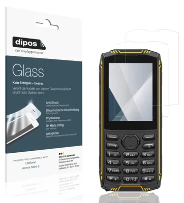 Immagine prodotto di 2x Pellicola Protettiva per Ulefone Armor Mini 5 Protezione Vetro Flessibile 9H dipos