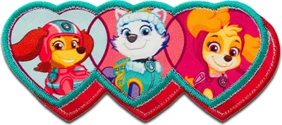 Produktbild von Mono-Quick Paw Patrol Girls - Aufnäher, Bügelbild, Aufbügler, Applikationen, Patches, Flicken, zum aufbügeln, Größe: 3,6 x 8 cm