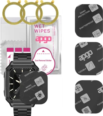 Produktbild von apgo 3 Stück Schutzglas, Matt, kompatibel mit BlitzWolf BW-GTC3 Smartwatch, Hybrid 8H, Ersatz für Hartglas, Displayschutzglas, Bildschirmschutz, Displayschutz, kratzfest