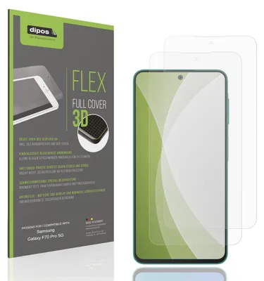 Zdjęcie produktu dla 2 folie ochronne pełną powierzchnię, matowe, do telefonu Samsung Galaxy F70 Pro 5G, folia pancerna, ochrona przed wstrząsami