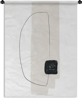 Produktbild von MuchoWow® Wandteppich Wandbehang Abstrakt - Pastell - Minimalismus 150x200 cm Tapisserie Dekoration Wandtuch - Wandaufhängung - Moderner