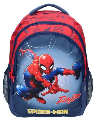 Immagine prodotto di Zaino Lobbes Spider-Man Web Warriors con grande stampa e tasche laterali