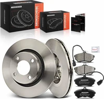 Obrázok produktu pre Frankberg 2x brzdové kotúče 4x brzdové doštičky predná náprava pre Audi 80 8C B4 Cabriolet 8G7 Coupe 89 8B3