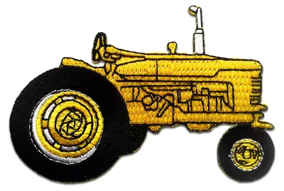 Produktbild von Traktor Kinder - Aufnäher, Bügelbild, Aufbügler, Applikationen, Patches, Flicken, Zum Aufbügeln, Größe: 6,5 x 9,7 cm