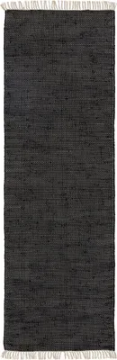 Obrázek produktu pro Koberec Interiyou z recyklovaného materiálu Toledo, černý, 80 x 250 cm