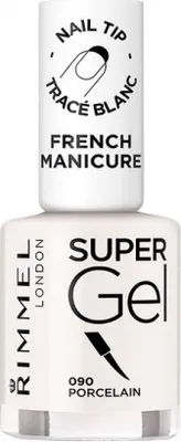 Zdjęcie produktu dla Rimmel Super Gel French Manicure, 12 ml, Różowy, English Rose, Kolorujący, Szczotka, BUTYL ACETATE, ETHYL ACETATE, NITROCELLULOSE, ACETYL TRIBUTYL CITRATE, ISOPROPYL ALCOHOL,...