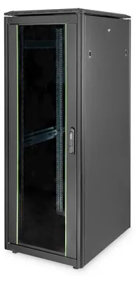 Zdjęcie produktu dla Digitus Szafa sieciowa serii Unique - 600x800 mm (WxD), Stojak wolnostojący, 32U, 800 kg, Czarny