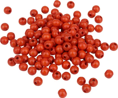 Produktbild von Holzperlen, Ø 6mm, ca. 125 Stück Orange