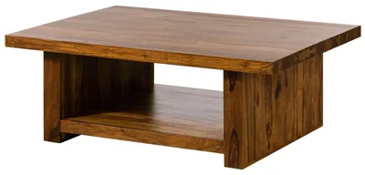 Produktbild von MASSIVMOEBEL24.DE Couchtisch Sheesham 120x85x43 walnuss lackiert DUKE #119