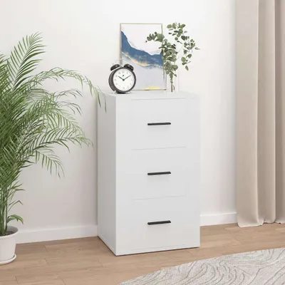 Image de vidaXL Sideboard Blanc 40x33x70 cm Bois composite