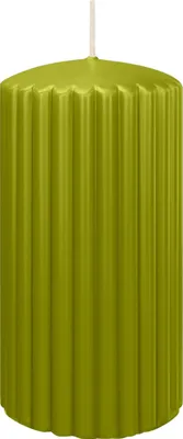 Produktbild von Rillen Kerzen Grün 150 x Ø 80 mm, 4 Stück