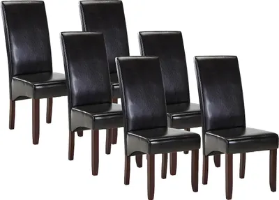 Produktbild von Stuhl 6er-Set - Kunstleder - Braun - ROVIGO