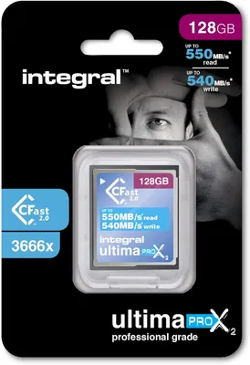 Produktbild von Integral INCFA128G-550/540, 128 GB, CFast, 550 MB/s, 540 MB/s