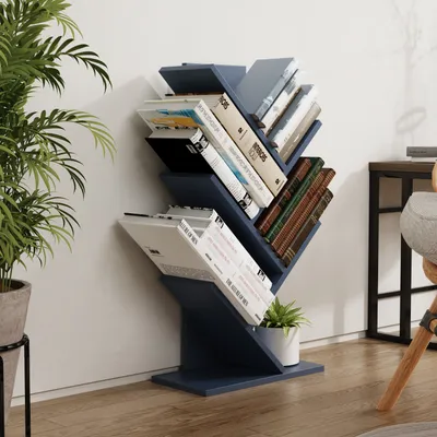 Produktbild von VCM Holz Aufbewahrung Stand Regal Bücherregal Deko Bücher Standregal Nulis L