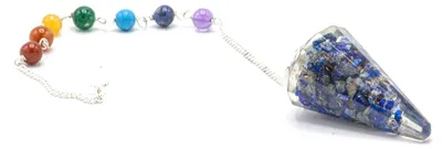 Produktbild von Orgonit-Pendel zur Chakren-Energie – Lapislazuli