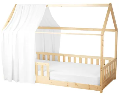 Immagine prodotto di Baldacchino per lettino in garza di cotone Jeann - 130x360 cm - Bianco | by SEVIRA KIDS